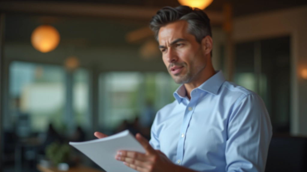 Man engaged in attentive listening during conversation